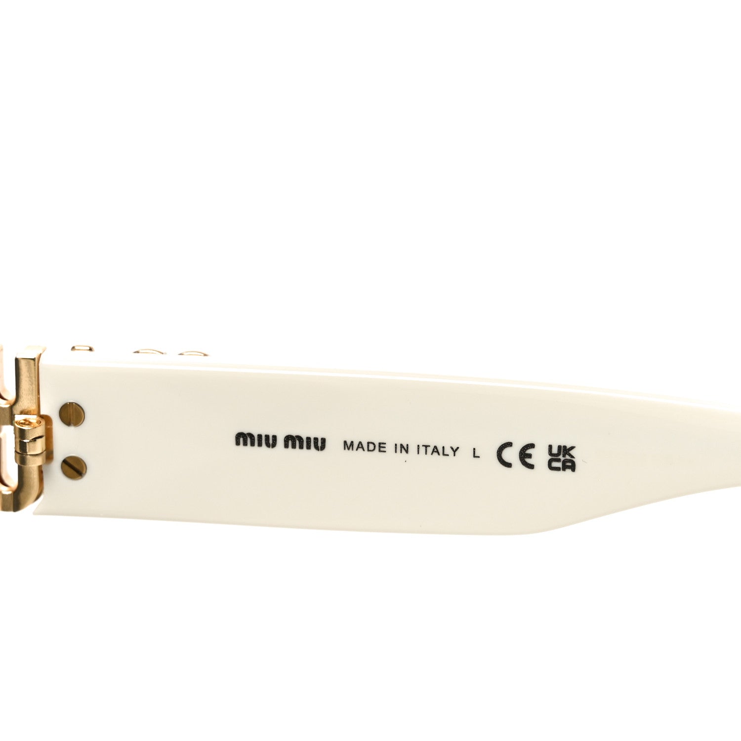 Miu Miu Acetate Sunglasses SMU 10Y White 5 of 7
