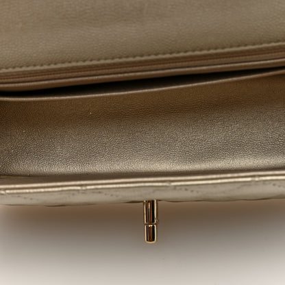 Chanel Metallic Caviar Quilted Mini Rectangular Flap Gold 5 of 9