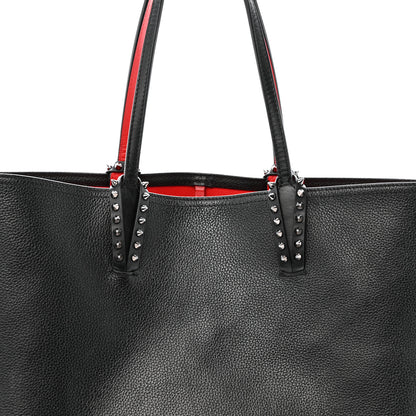 Christian Louboutin Calfskin Empire Spikes East West Cabata Tote Black 7 of 16