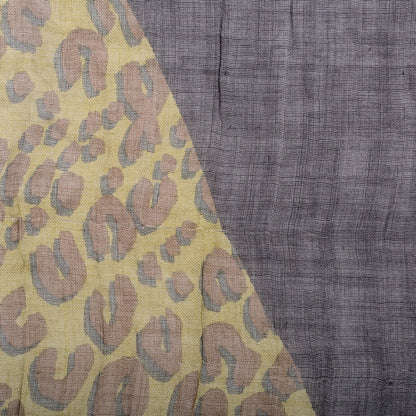 Louis Vuitton Cashmere Silk Leopard V Stole Kaki Vanilla 5 of 7