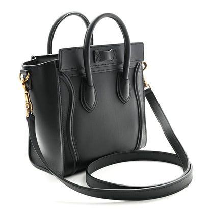 Celine Smooth Calfskin Nano Luggage Black 3 of 11
