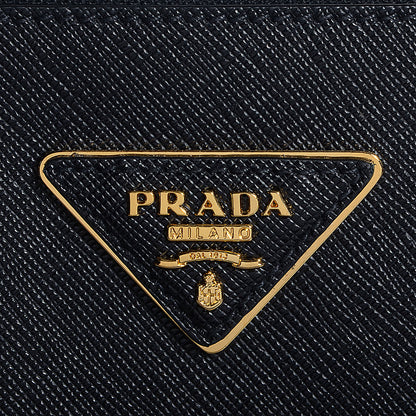 Prada Saffiano Lux Large Double Zip Tote Nero Black 3 of 12