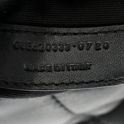 Saint Laurent Lambskin Quilted Toy Loulou Puffer Monogram Chain Satchel Black 8 of 11