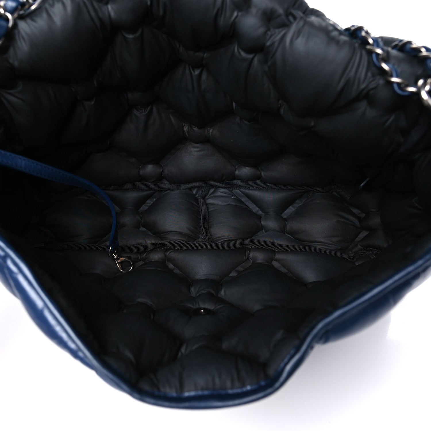 Chanel Calfskin Quilted Large Chesterfield Flap Navy 6 of 11