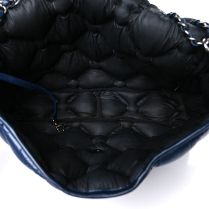 Chanel Calfskin Quilted Large Chesterfield Flap Navy 6 of 11