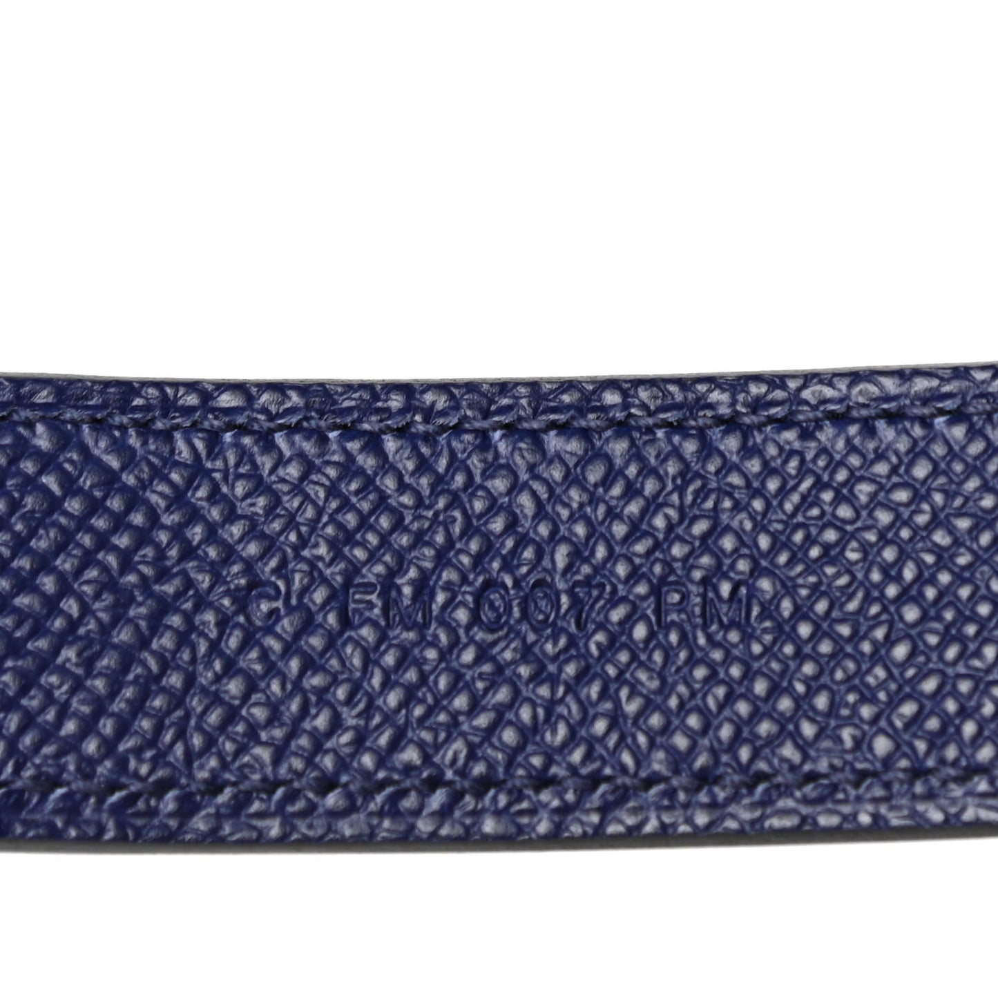 Epsom 25mm Tressage Shoulder Strap Bleu Indigo Noir Terre Battue