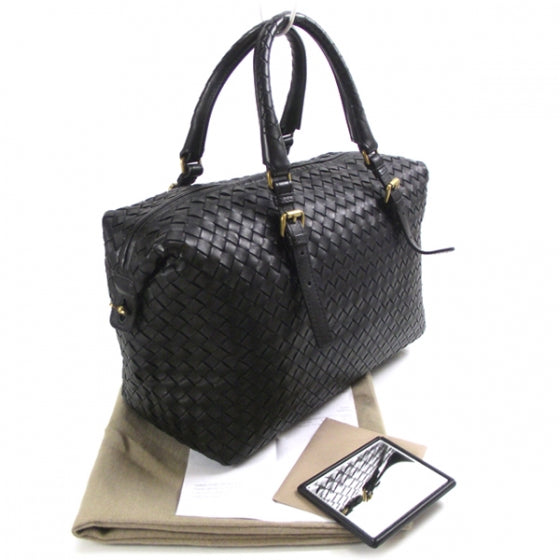 Bottega Veneta Woven Leather Doctor Bag Nero 3 of 11