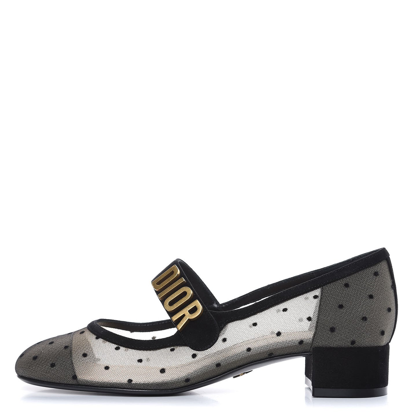 Mesh Plumetis Suede Baby-D Ballet Pumps 35.5 Black
