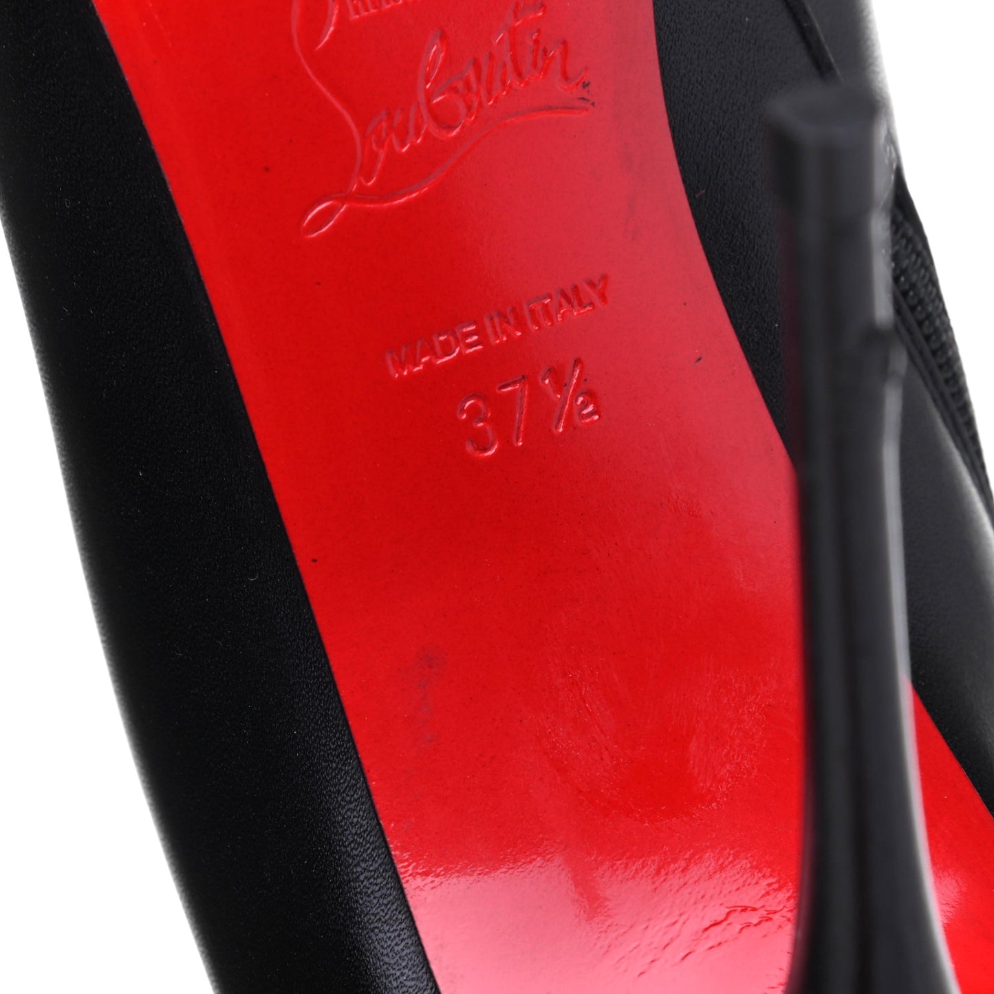 Calfskin Bourge 100 Tall Boots 37.5 Black