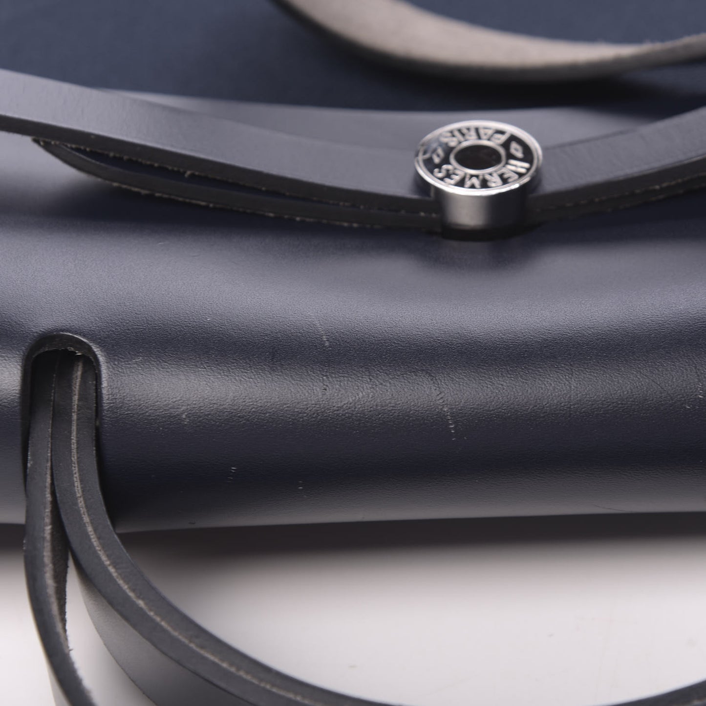 Toile Vache Calfskin Herbag Zip 39 GM Bleu Indigo