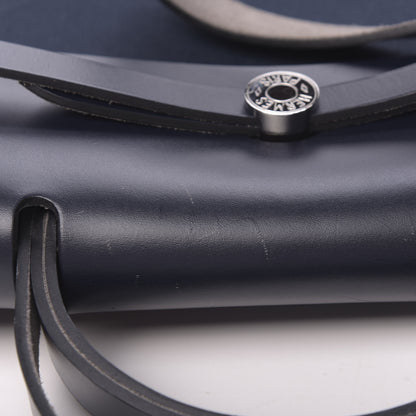 Hermes Toile Vache Calfskin Herbag Zip 39 GM Bleu Indigo 9 of 15