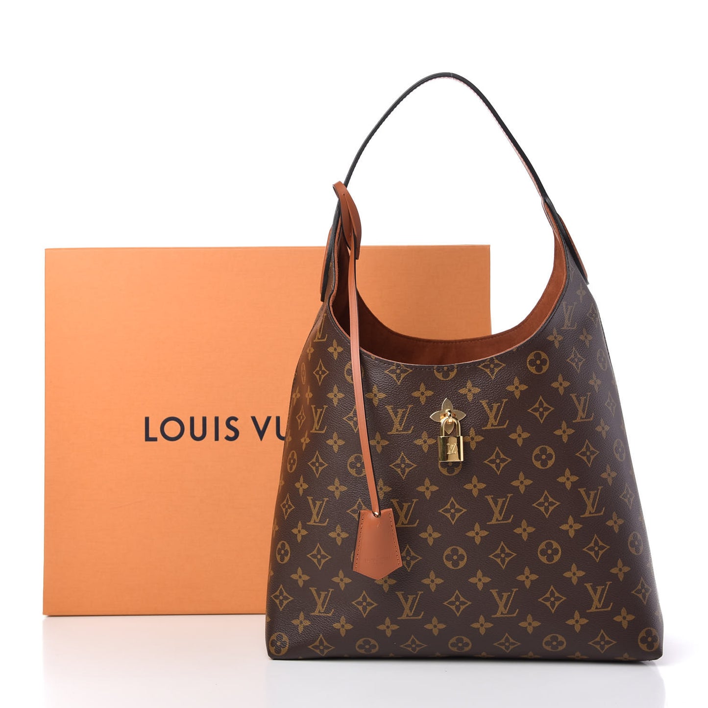 Monogram Flower Hobo Caramel
