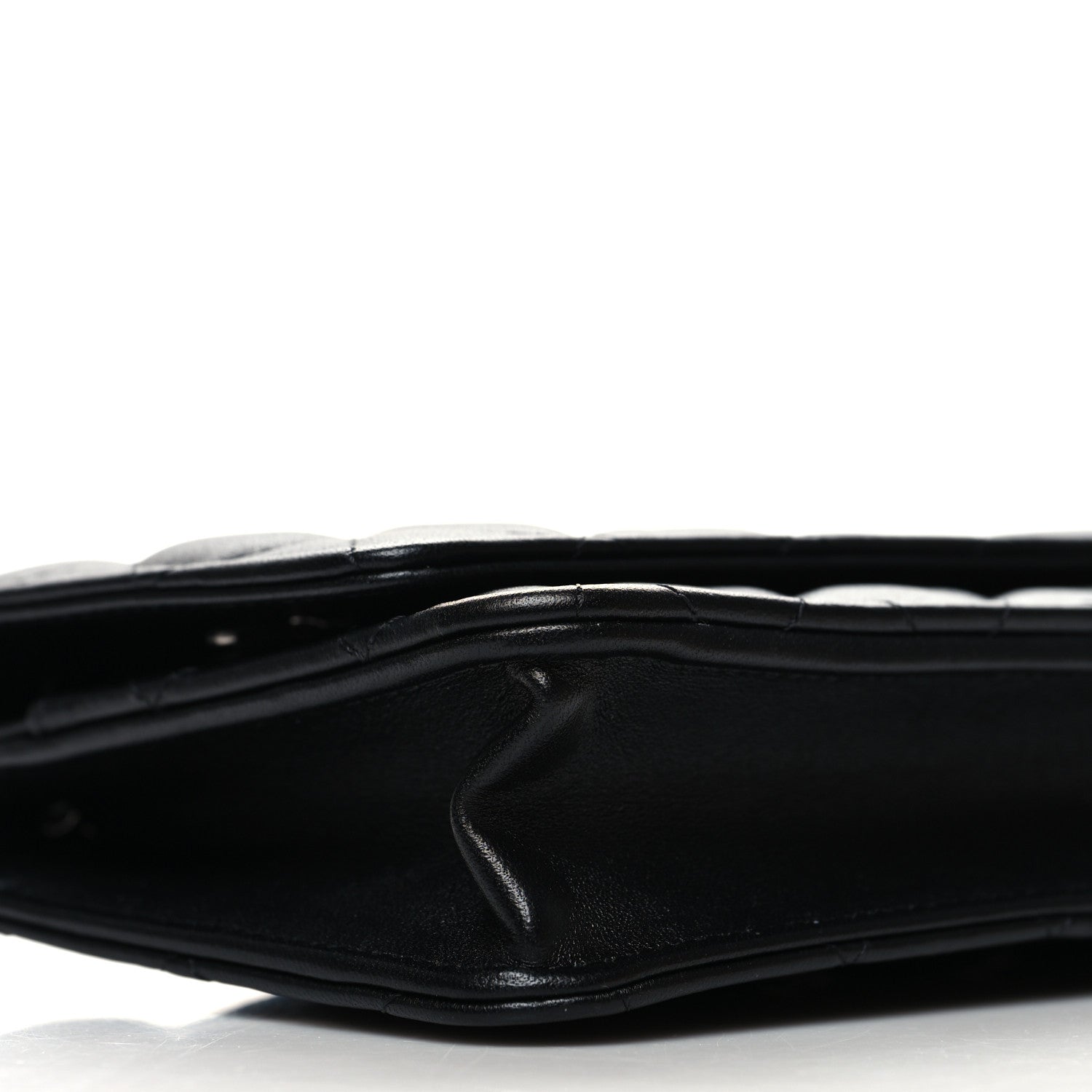 Chanel Lambskin Quilted Wallet On Chain WOC Black 10 of 12