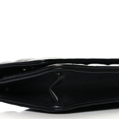 Chanel Lambskin Quilted Wallet On Chain WOC Black 10 of 12