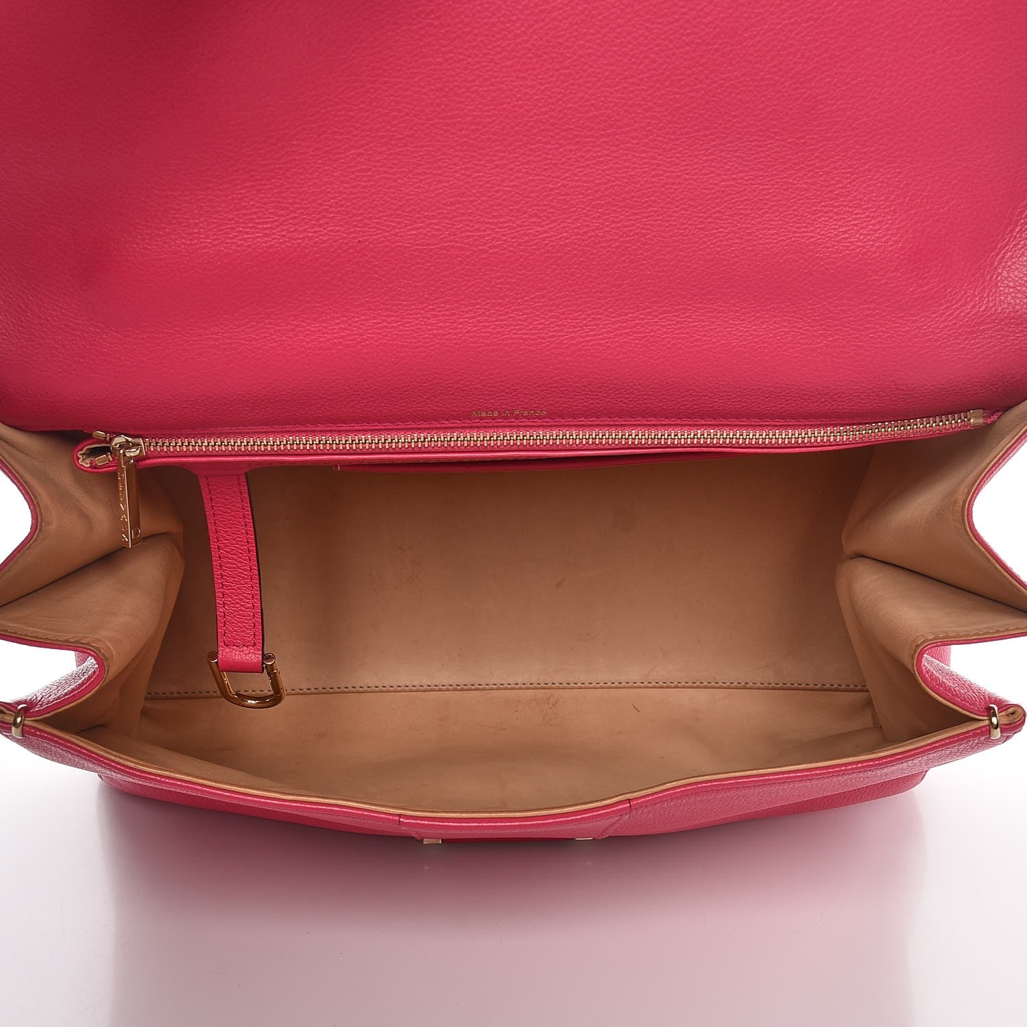 Delvaux Grained Calfskin GM Brillant Satchel Fuchsia 6 of 14