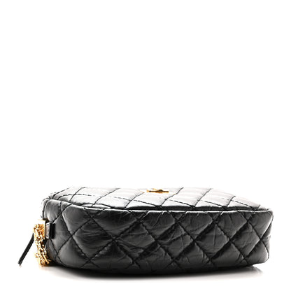 Chanel Aged Calfskin Quilted Mini Reissue Camera Case Black 4 of 10