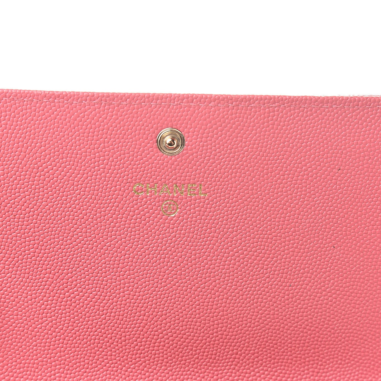 Caviar Quilted Mademoiselle Vintage Flap Wallet Pink