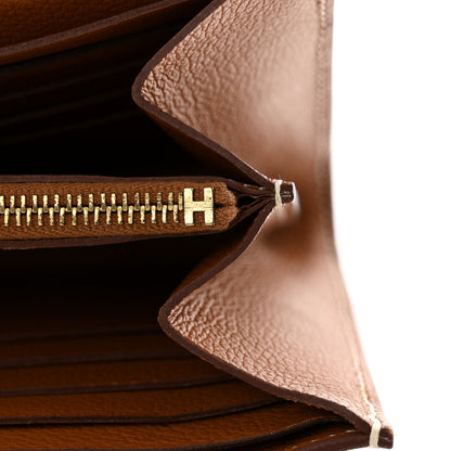 Hermes Evercolor Constance Long Wallet Gold 9 of 13