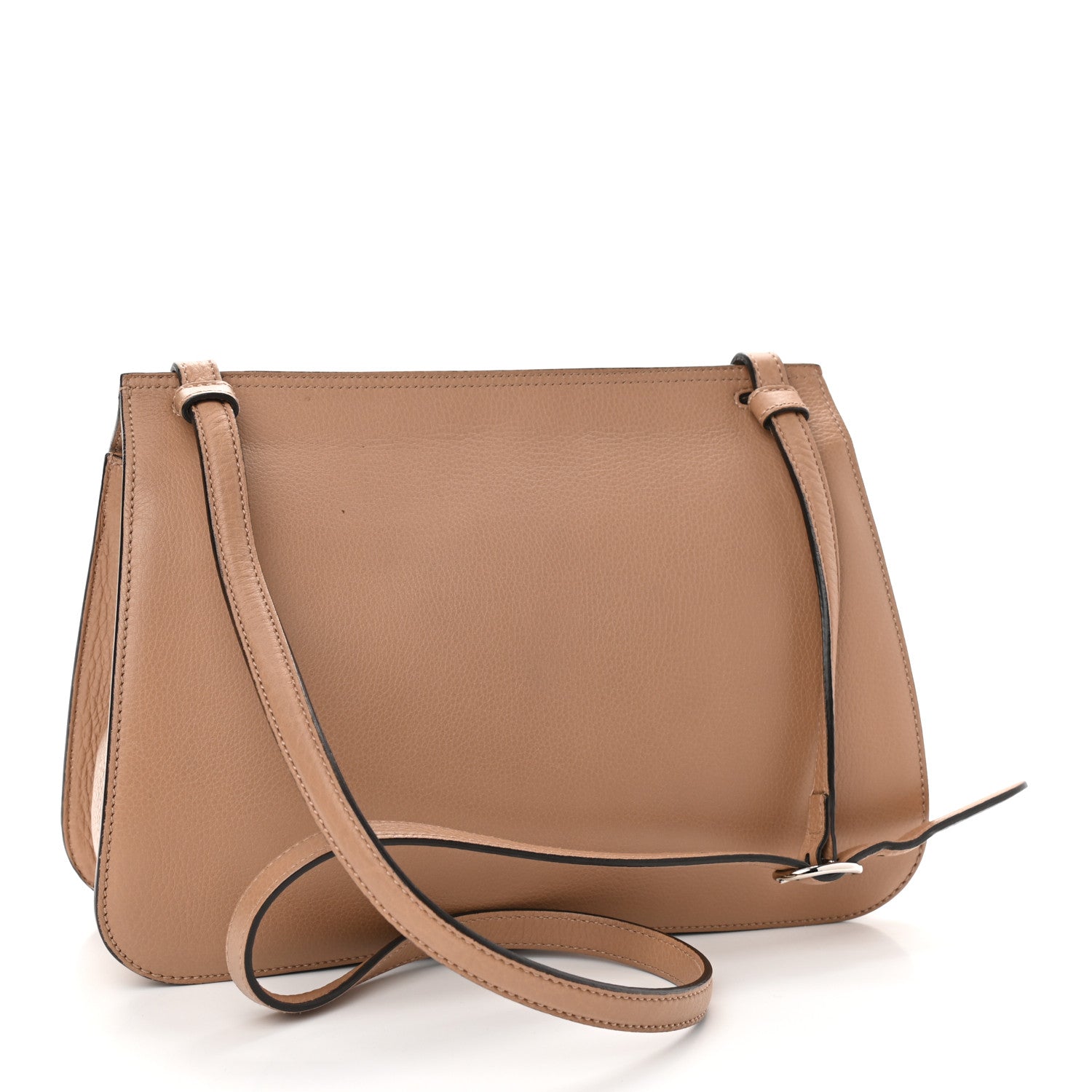 Gucci Cellarius Calfskin Medium Bamboo Daily Flap Shoulder Bag Camelia 3 of 8