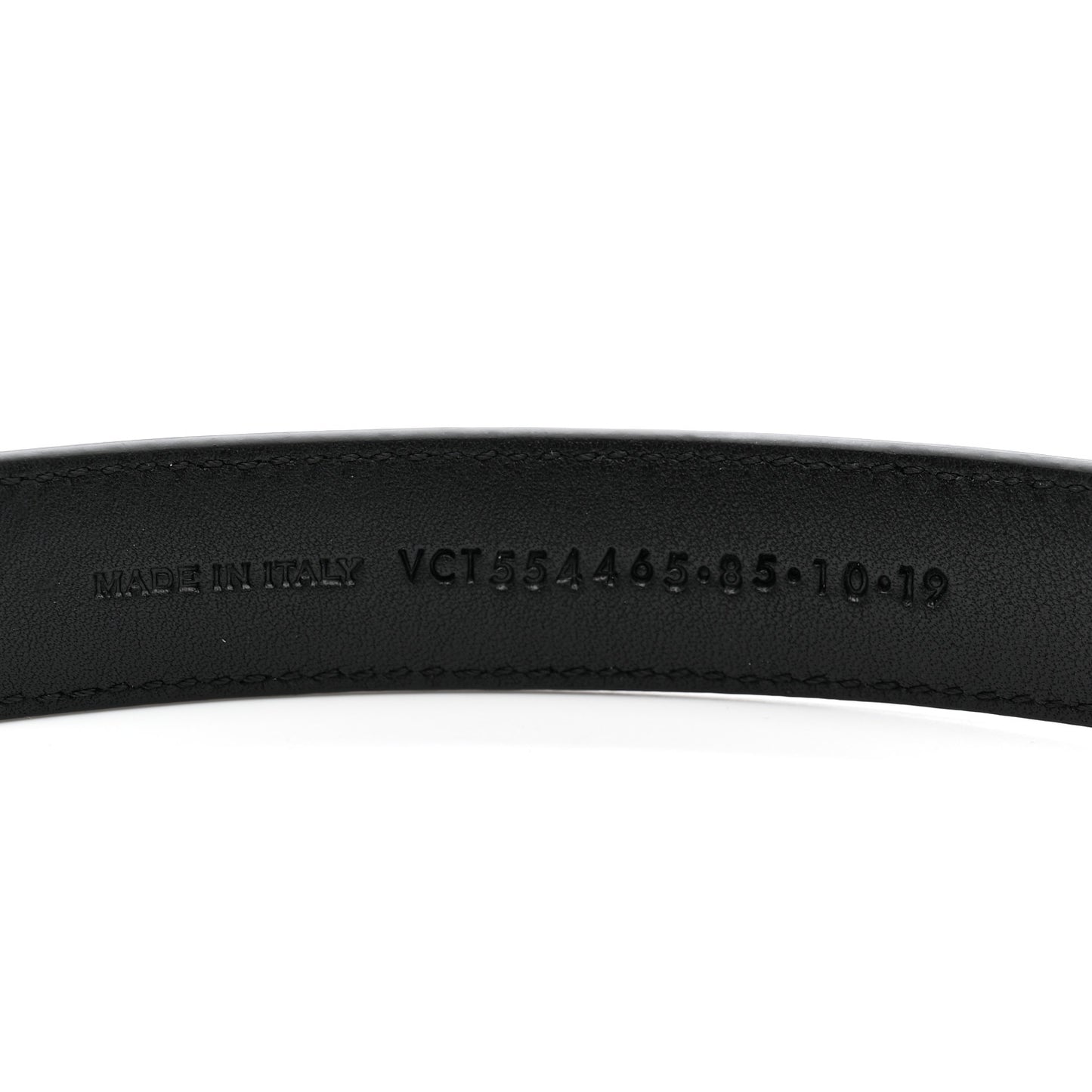 Smooth Calfskin Monogram Square Buckle Belt 85 34 Black