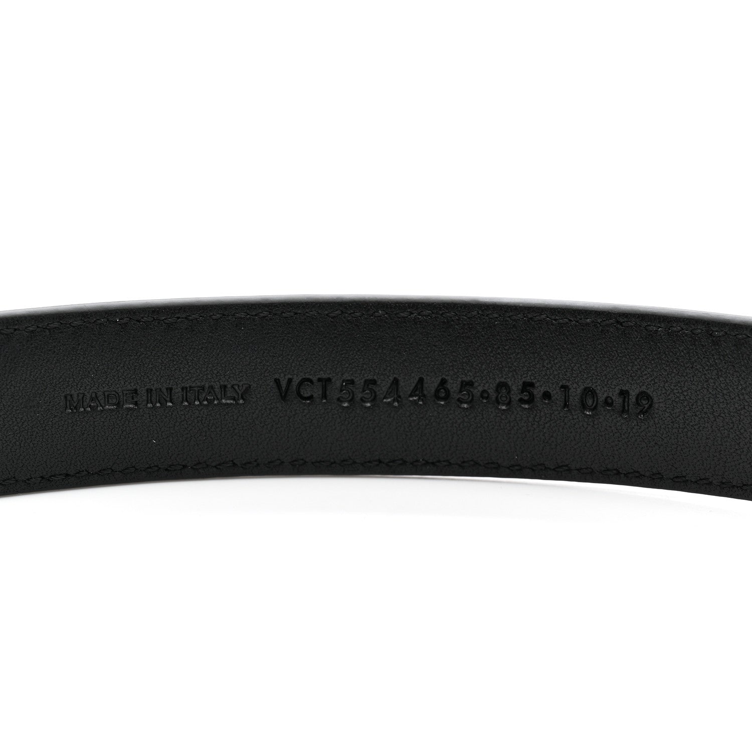 Saint Laurent Smooth Calfskin Monogram Square Buckle Belt 85 34 Black 4 of 7