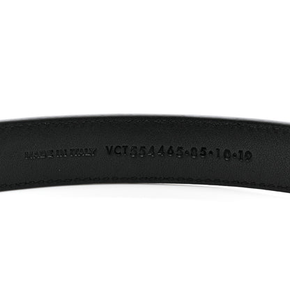 Saint Laurent Smooth Calfskin Monogram Square Buckle Belt 85 34 Black 4 of 7