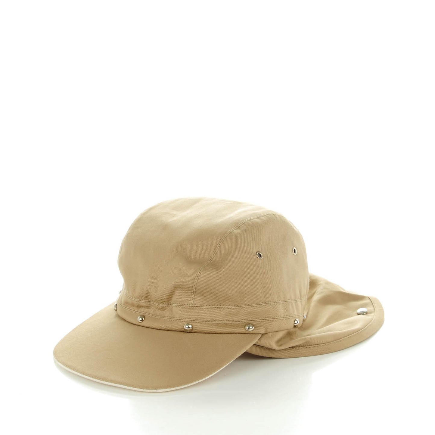 Cotton Canvas Cap Beige