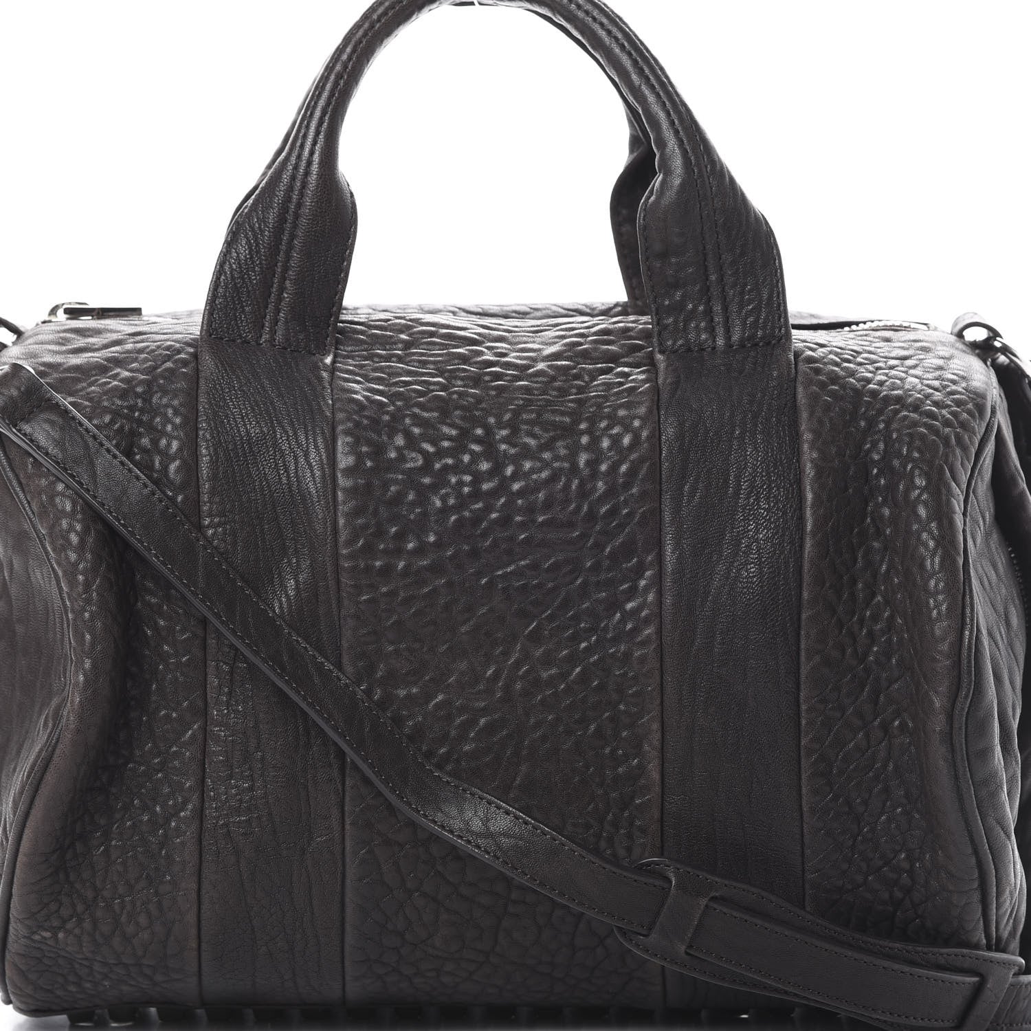 Alexander Wang Pebbled Lambskin Rocco Brown Rhodium Hardware 6 of 9