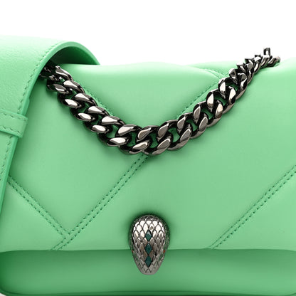 Bulgari Calfskin Matelasse Mini Serpenti Cabochon Crossbody Bag Peridot Green 8 of 10