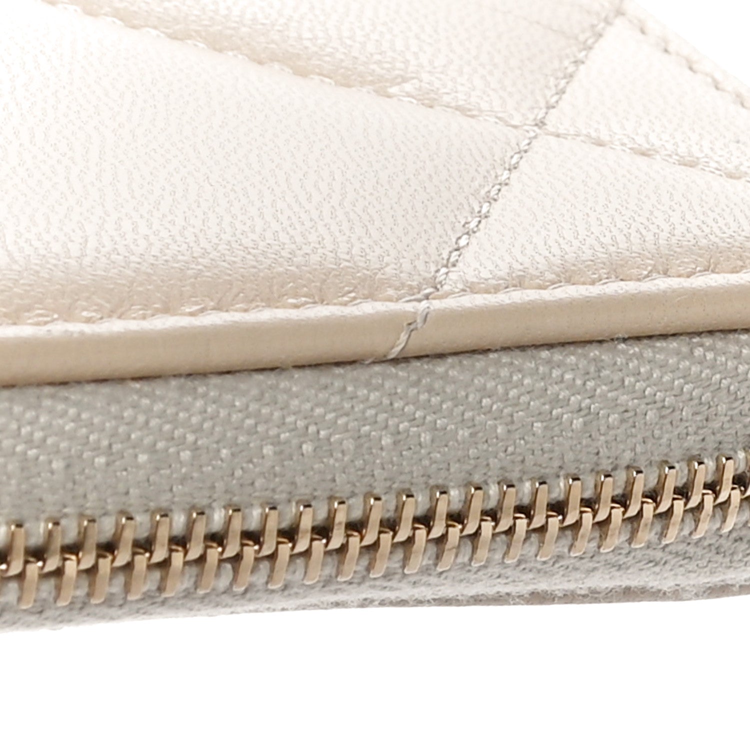 Chanel Lambskin Quilted 19 Zip Around Coin Purse Wallet Beige 11 of 11