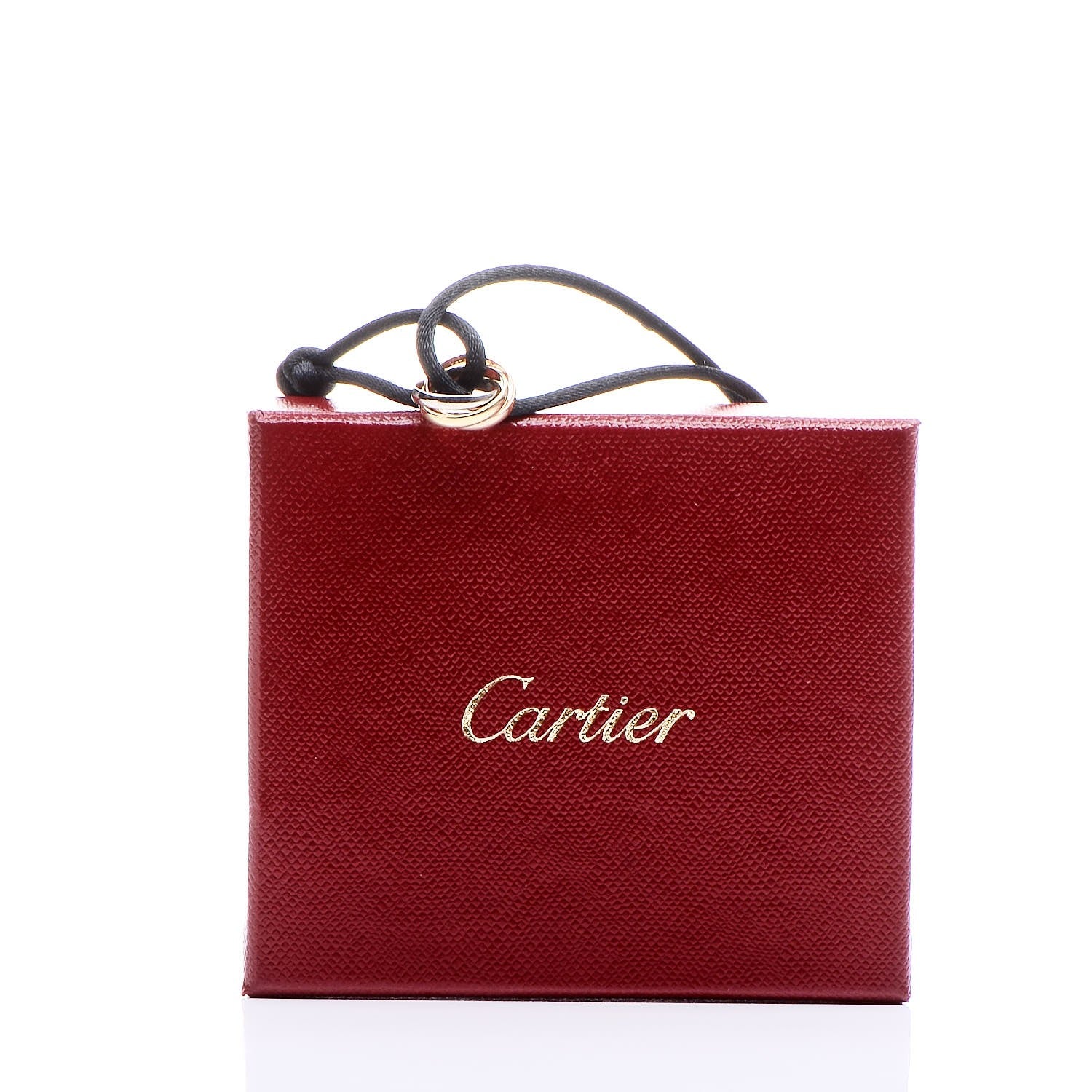 Cartier 18K Pink Yellow White Gold Trinity Adjustable Cord Bracelet Black 6 of 6