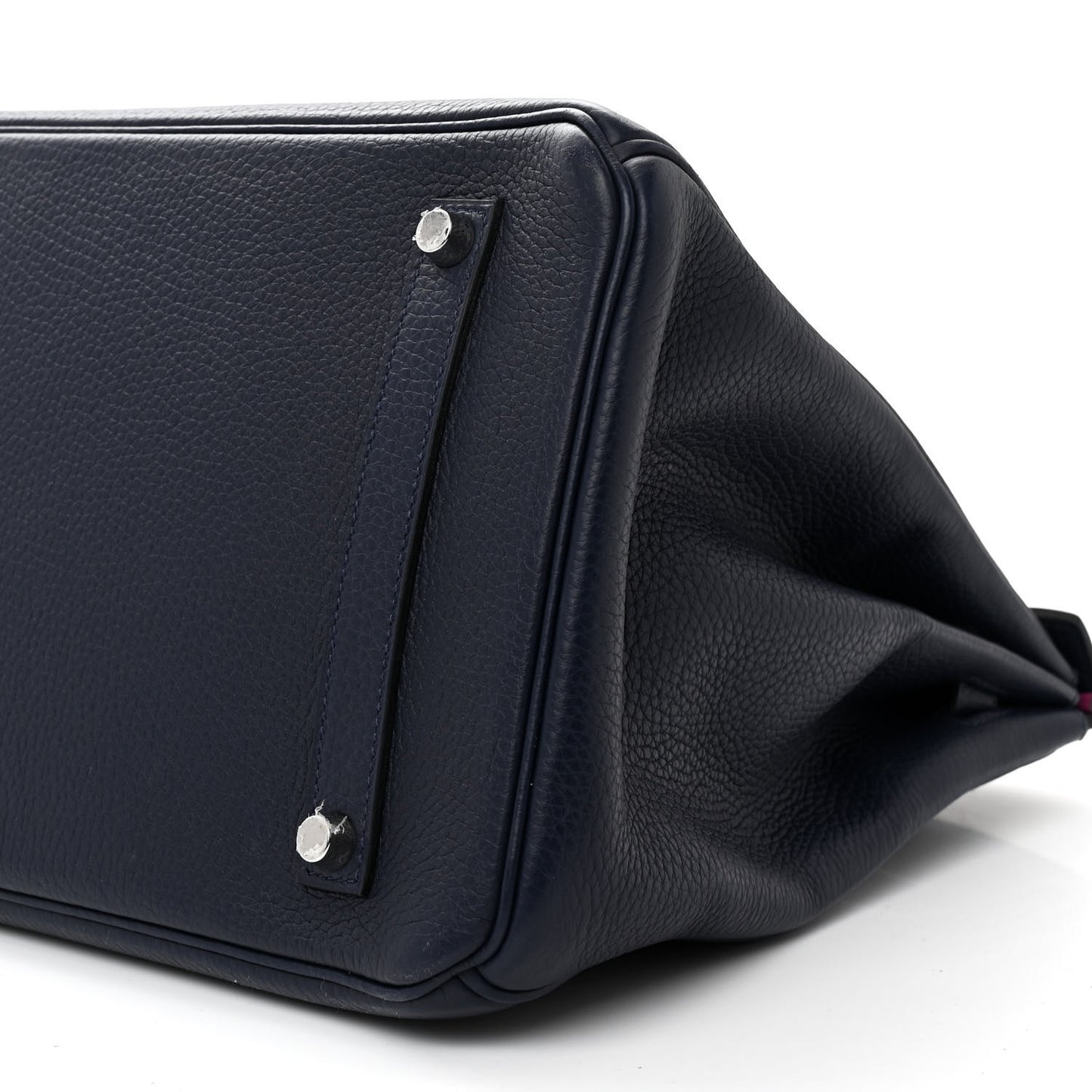 Togo Verso Birkin 35 Bleu Nuit Rose Pourpre