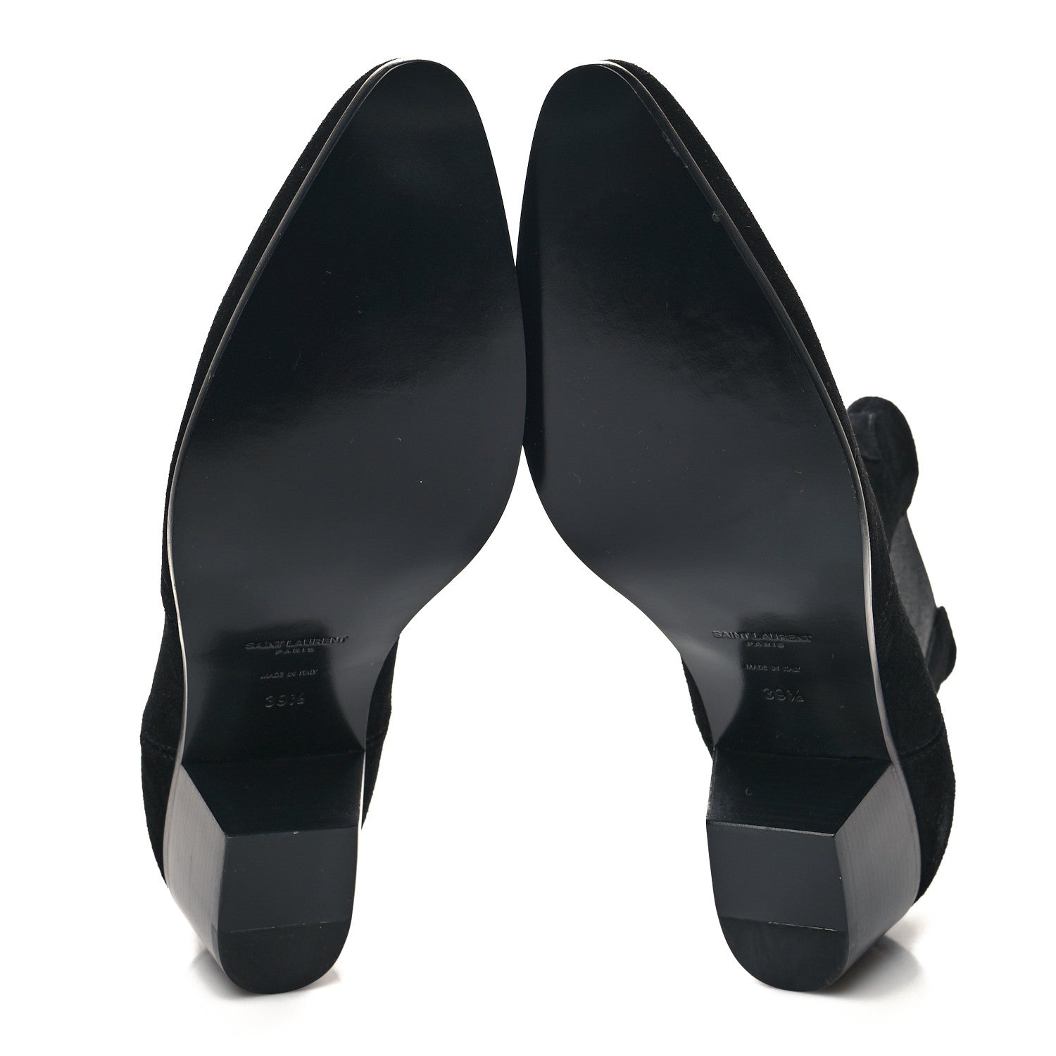 Saint Laurent Suede Chelsea Boots 39.5 Black 5 of 8
