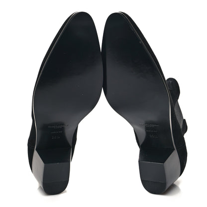 Saint Laurent Suede Chelsea Boots 39.5 Black 5 of 8