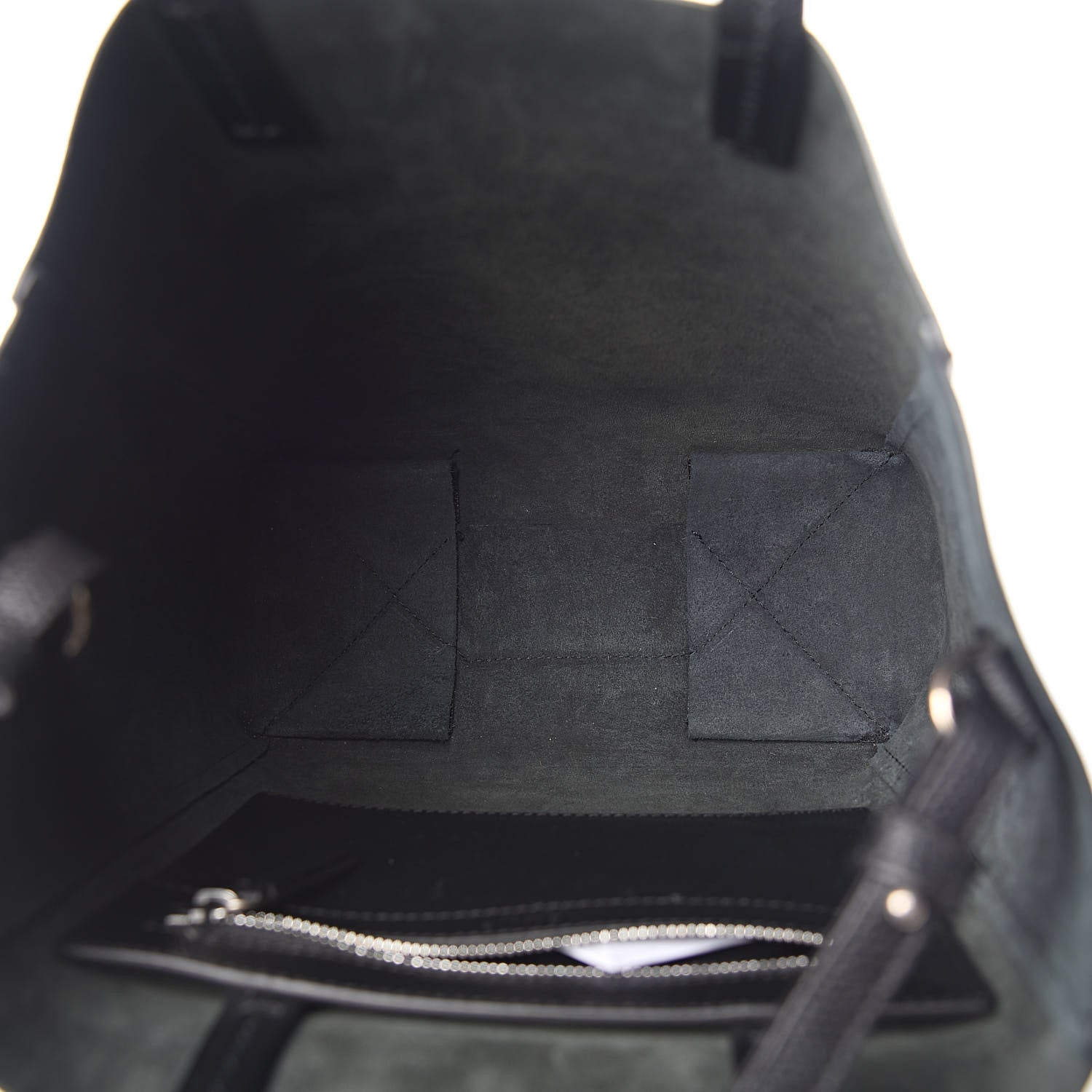 Celine Grained Calfskin Small Vertical Cabas Black 5 of 9