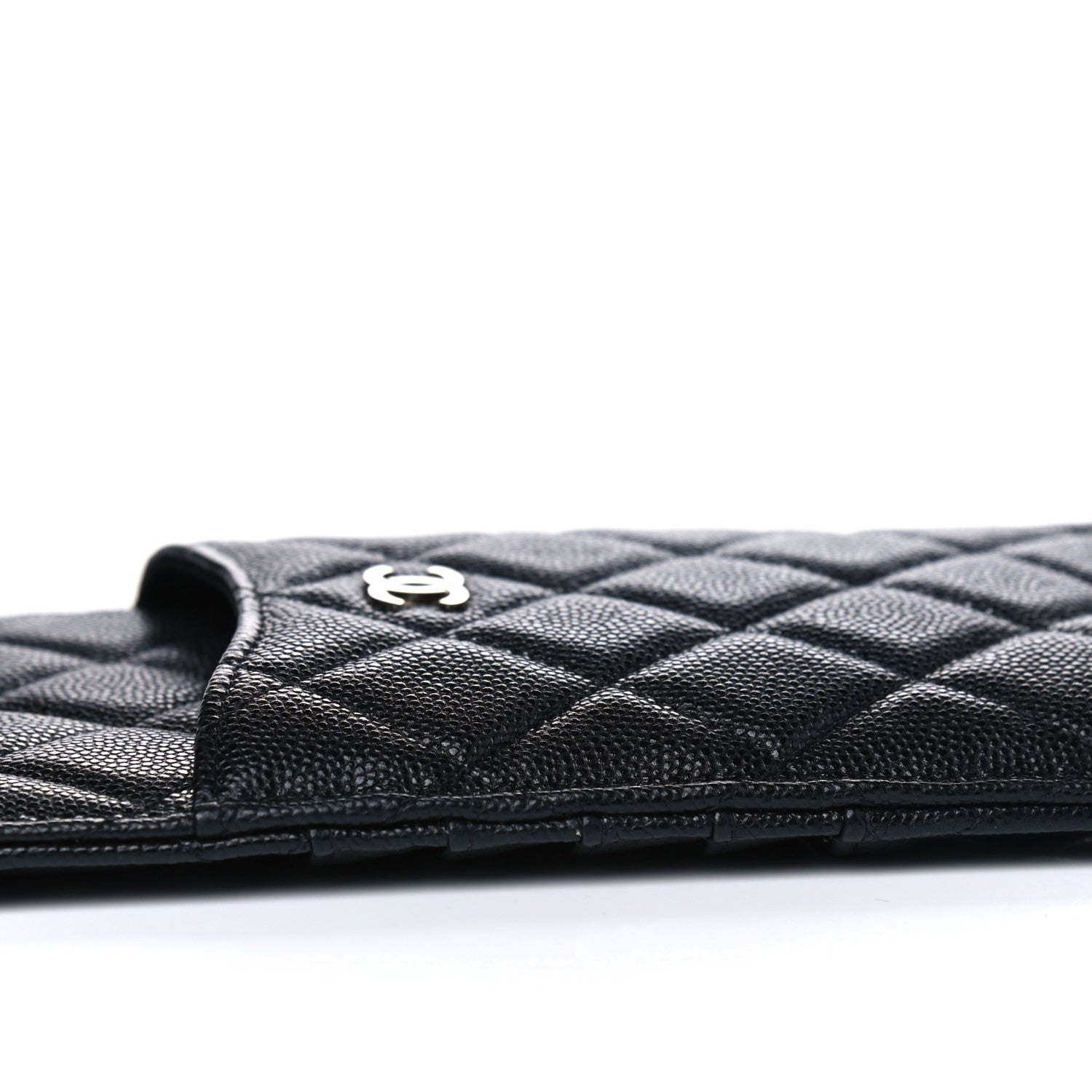 Chanel Caviar Quilted Classic Flat Wallet Pouch Black 5 of 8