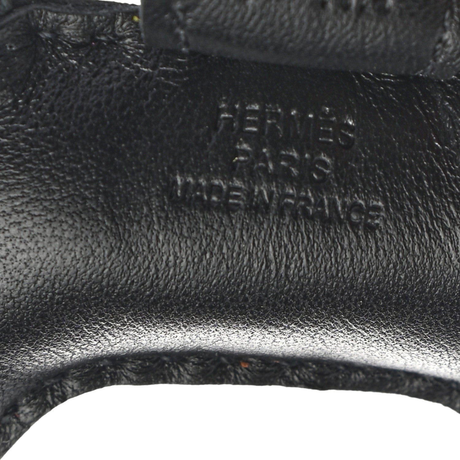 Hermes Milo Lambskin Grigri Rodeo Horse Bag Charm PM So Black 3 of 4