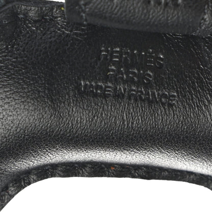 Hermes Milo Lambskin Grigri Rodeo Horse Bag Charm PM So Black 3 of 4