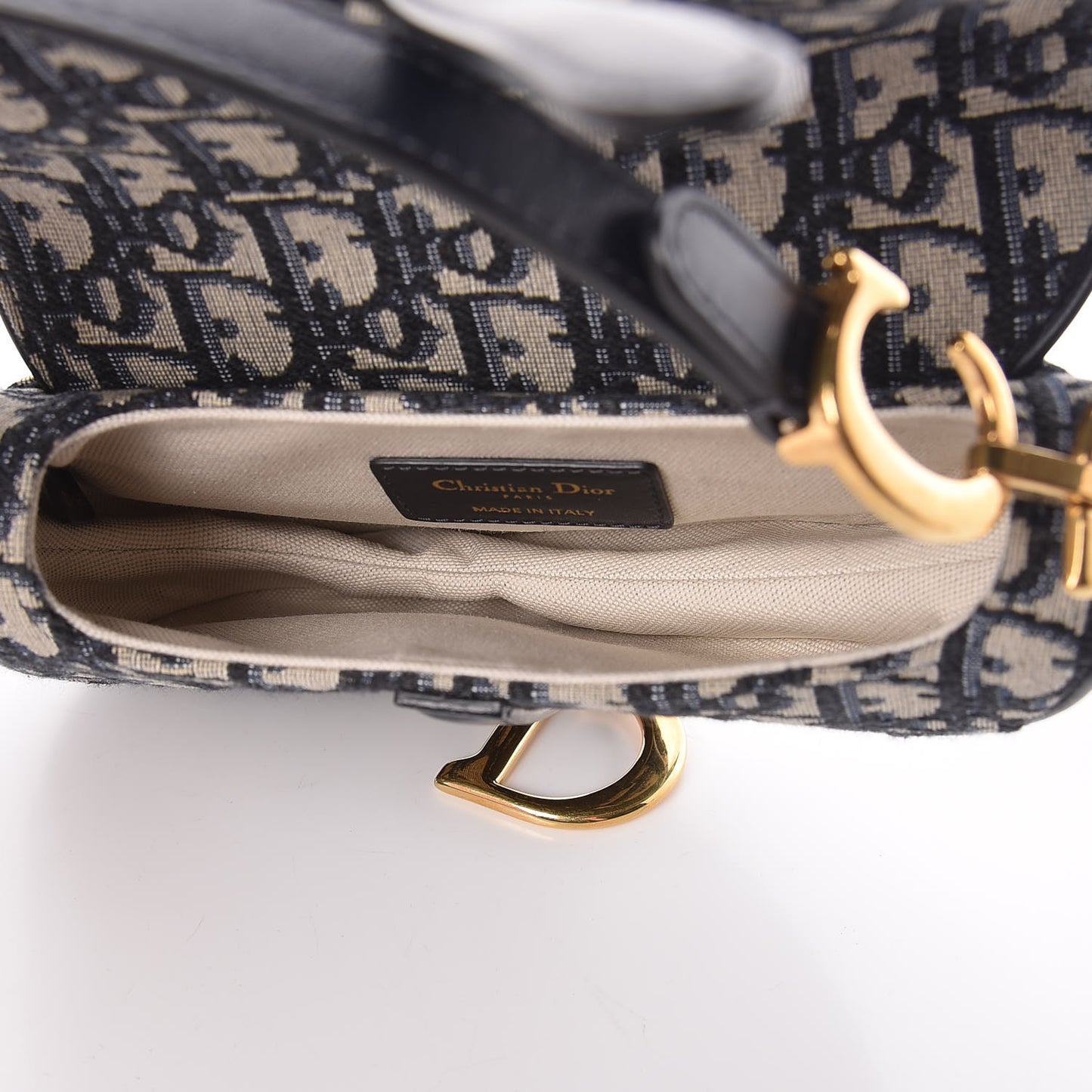 Oblique Mini Saddle Bag Blue