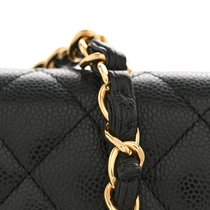 Chanel Caviar Quilted Jumbo Double Flap Black 14 of 15