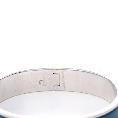 Hermes Enamel Narrow Clic Clac H Bracelet PM Bleu Profond 4 of 4