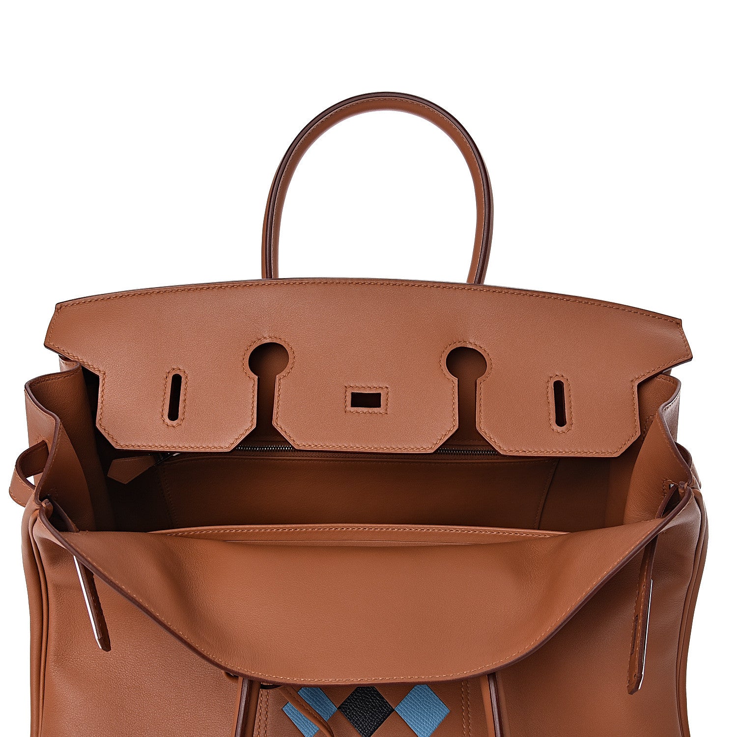 Hermes Swift Epsom Tressage Birkin 35 Gold Bleu du Nord Bleu Indigo 9 of 33