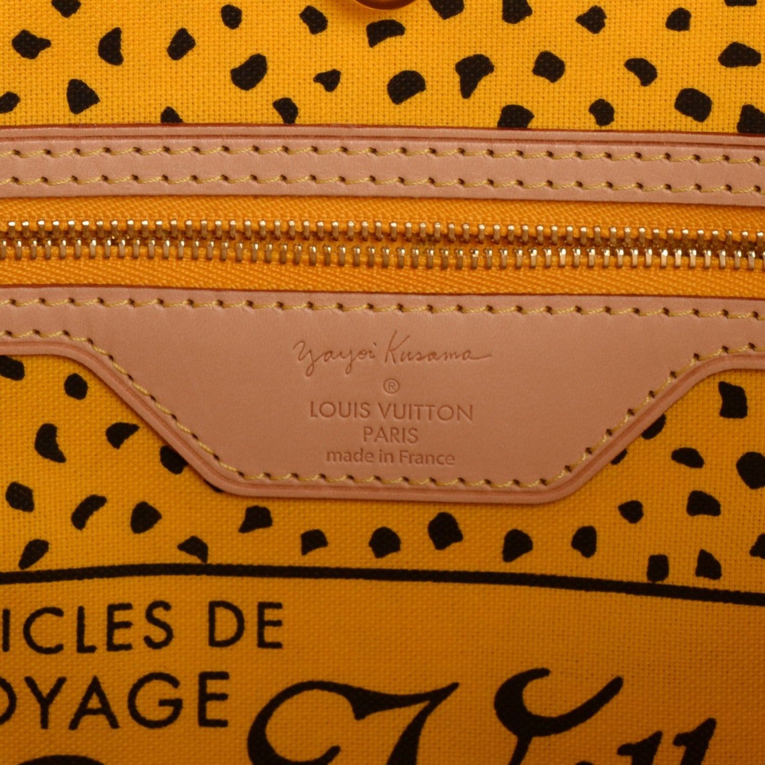 Louis Vuitton Monogram Kusama Waves Neverfull MM Yellow 6 of 7
