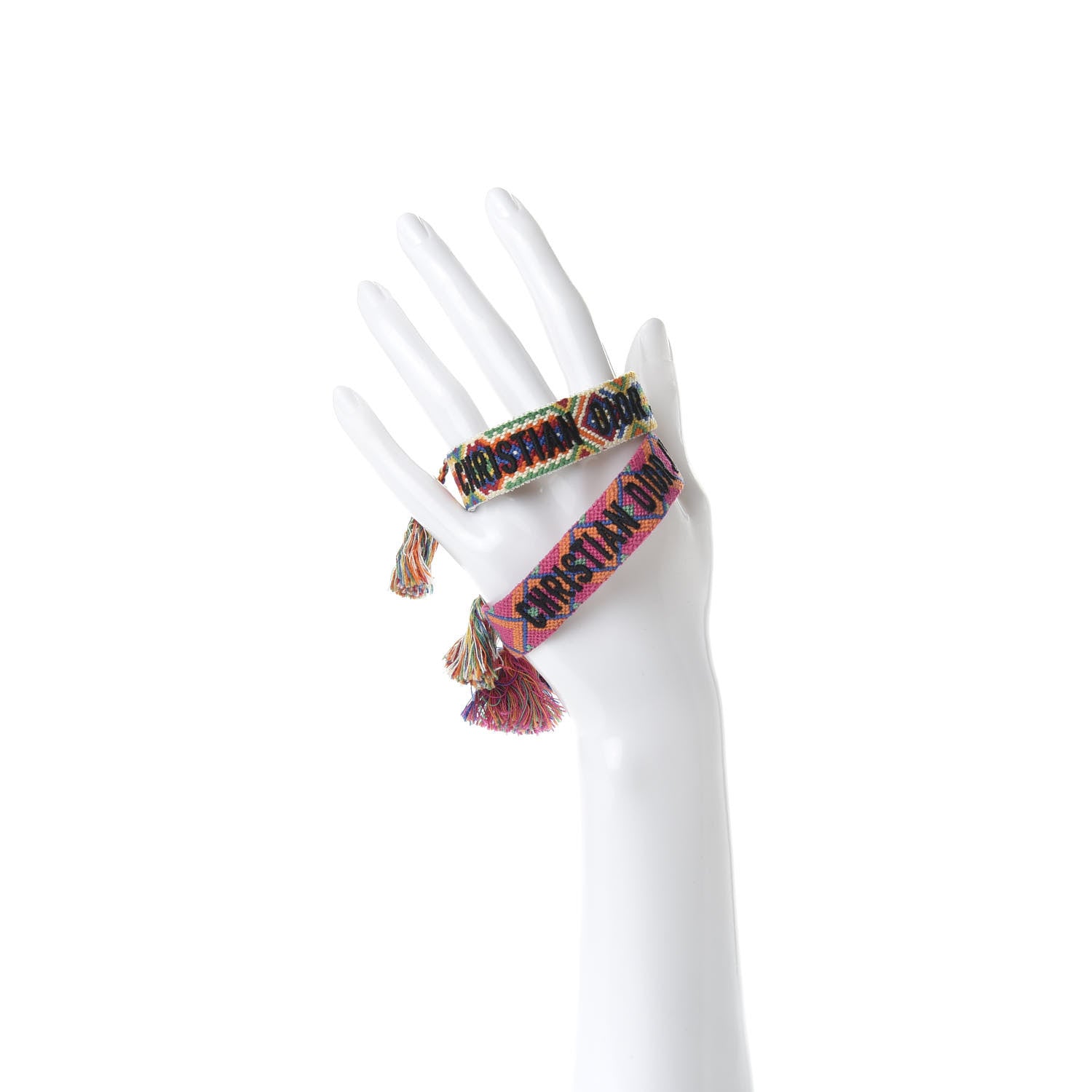 Christian Dior Woven Cotton J'Adior Friendship Bracelet Set Multicolor 2 of 6