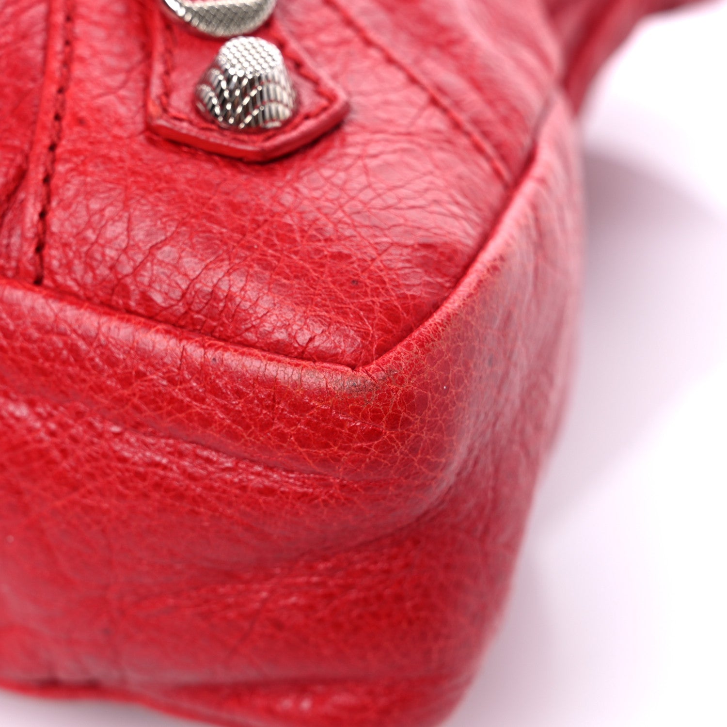 Balenciaga Agneau Giant 12 Silver Hardware Town Coquelicot 10 of 12