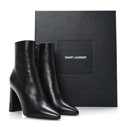 Saint Laurent Calfskin Betty 95 Ankle Boots 35 Black 9 of 9