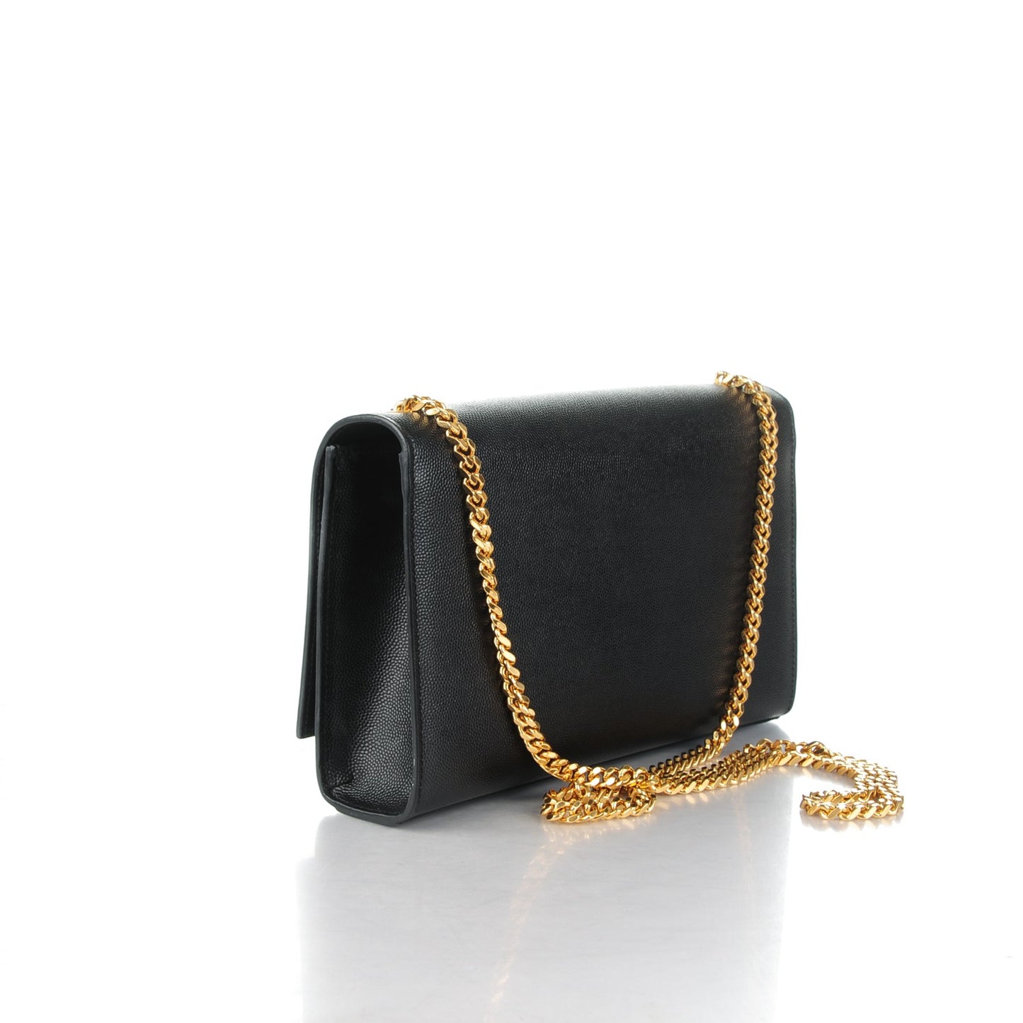 Grain De Poudre Medium Classic Monogram Kate Satchel Black