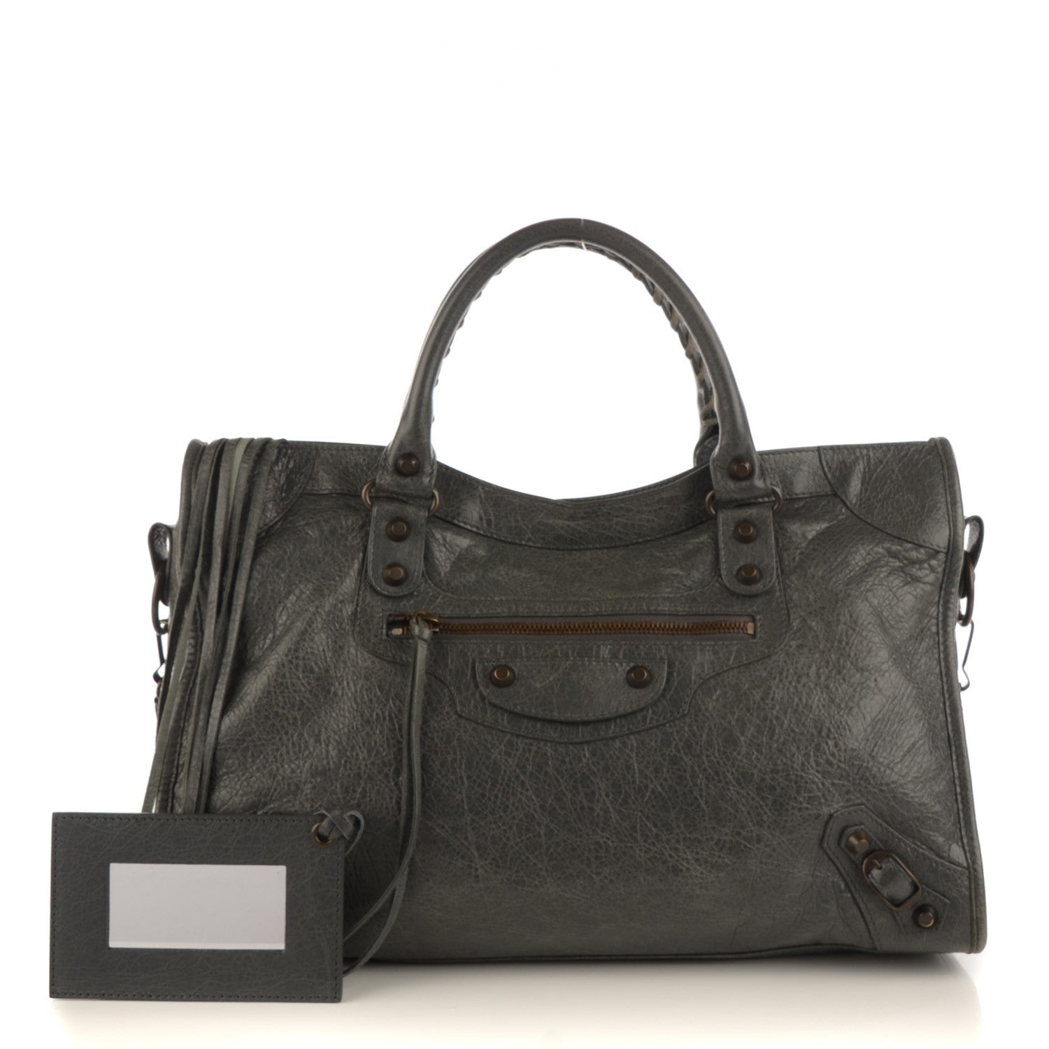 Balenciaga Agneau Classic Hardware City Gris Tarmac 1 of 8