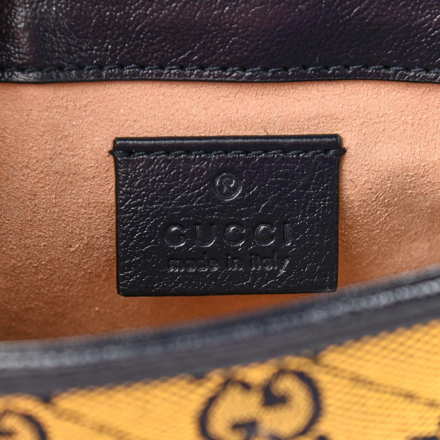Gucci Monogram Multicolor Matelasse Diagonal Super Mini GG Marmont Shoulder Bag Yellow Blue 6 of 11