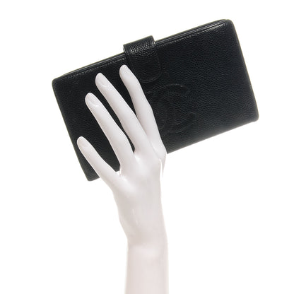 Chanel Caviar CC French Wallet Black 2 of 8